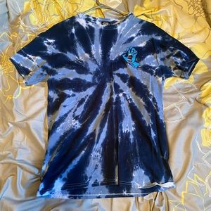 SANTA CRUZ skateboard tee tie dy